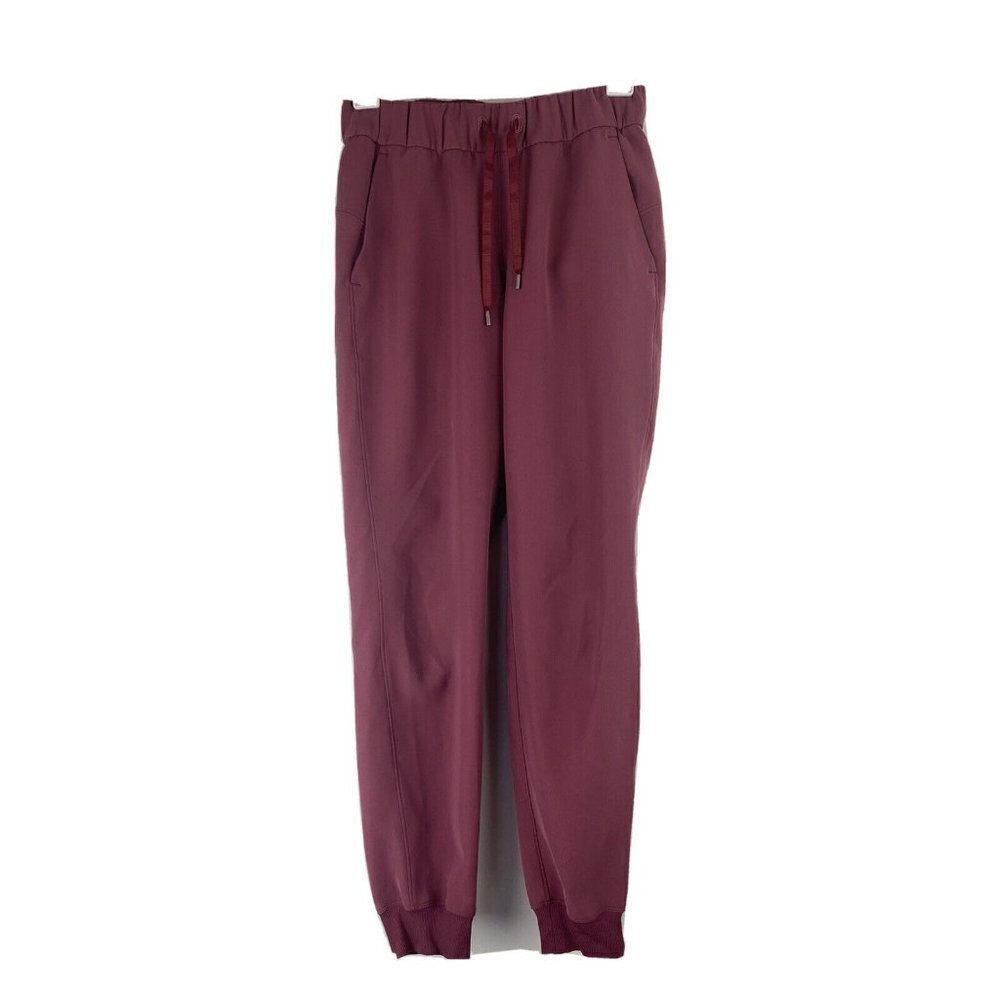 Lululemon On the Fly Jogger in Misty Merlot Size 2 Drawstring Waist Mauve Taper